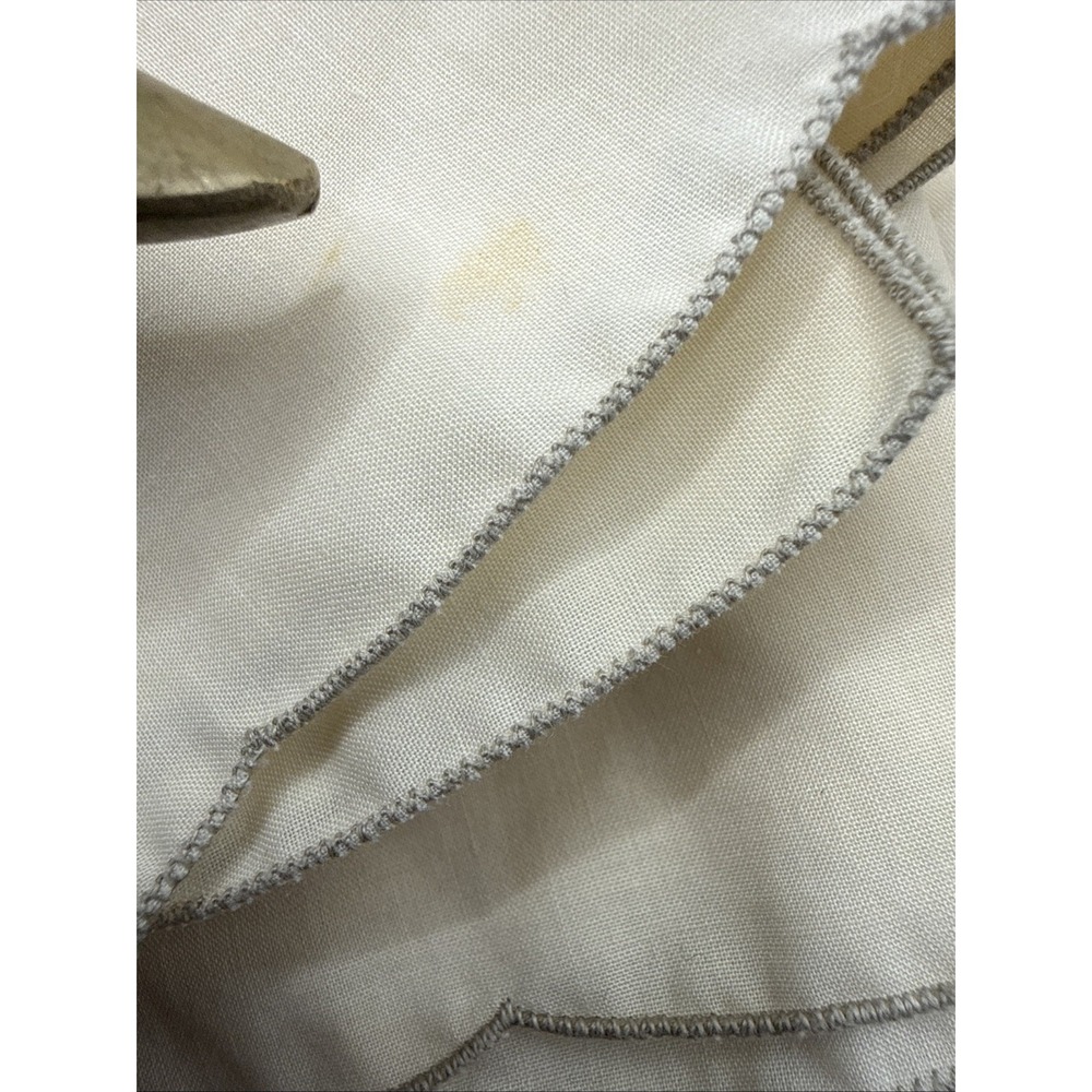 Vintage Set of 8 Embroidered Linen Napkins Table Linens Decor 15"x 15" MCM Beige - Picture 8 of 9